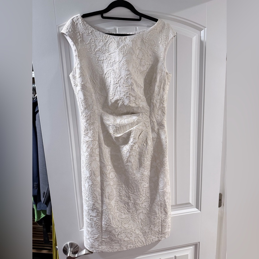 Ralph Lauren Cream Lace Midi Dress